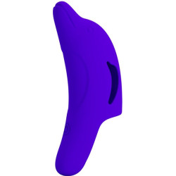PRETTY LOVE - DELPHINI LEISTUNGSSTARKER DUNKELBLAUER FINGERSTIMULATOR – Produktansicht 3