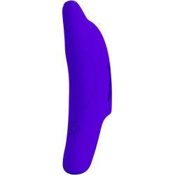 PRETTY LOVE - DELPHINI LEISTUNGSSTARKER DUNKELBLAUER FINGERSTIMULATOR – Produktansicht 4