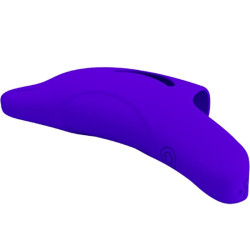 PRETTY LOVE - DELPHINI LEISTUNGSSTARKER DUNKELBLAUER FINGERSTIMULATOR – Produktansicht 5