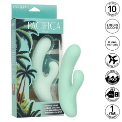 CALEXOTICS - PACIFICA FIJI VIBRATOR & ESTIMULATOR G-PUNKT 10 VIBRATIONEN AQUA – Produktansicht 2