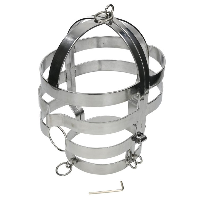 METAL HARD - MASKE MIT STAHLHALSKETTE