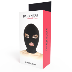 DARKNESS - BDSM-SUBMISSION-MASKE, MUND UND AUGEN SCHWARZ – Produktansicht 3