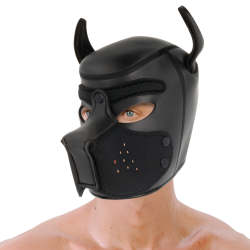DARKNESS - NEOPREN-HUNDEMASKE MIT ABNEHMBARER MAULE M – Produktansicht 4