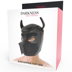 DARKNESS - NEOPREN-HUNDEMASKE MIT ABNEHMBARER MAULE M – Produktansicht 6