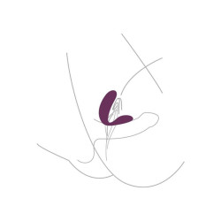 XOCOON - GEBUNDENER VIBRATOR FÜR LIEBESPAARE, LILA – Produktansicht 6