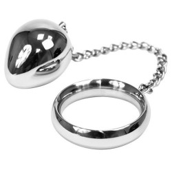 METAL HARD - COCKRING 45MM + KETTE MIT METALLKUGEL – Produktansicht 2