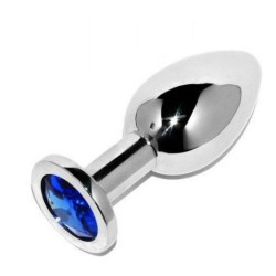 METAL HARD - ANALSTECKER DIAMANT BLAU KLEIN 5,71 CM – Produktansicht 2