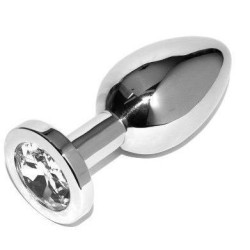 METAL HARD - ANALPLUG DIAMANT TRANSPARENT KLEIN 5,71 CM – Produktansicht 2