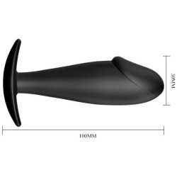 PRETTY LOVE - ANAL PLUG SILIKON PENISFORM SCHWARZ – Produktansicht 5