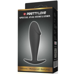 PRETTY LOVE - ANAL PLUG SILIKON PENISFORM SCHWARZ – Produktansicht 6