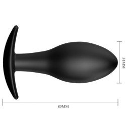 PRETTY LOVE - ANAL PLUG SILIKONANKER 8.5 CM SCHWARZ – Produktansicht 5