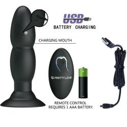 PRETTY LOVE - PLUG VIBRATOR UND ROTATION DURCH FERNBEDIENUNG – Produktansicht 5