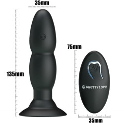 PRETTY LOVE - PLUG VIBRATOR UND ROTATION DURCH FERNBEDIENUNG – Produktansicht 6