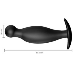 PRETTY LOVE - SILIKON ANALPLUG 11.7 CM SCHWARZ – Produktansicht 4