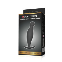 PRETTY LOVE - SILIKON ANALPLUG 11.7 CM SCHWARZ – Produktansicht 5