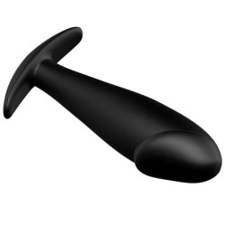 PRETTY LOVE - SILIKON ANAL PLUG PENIS FORM UND 12 VIBRATIONSMODI SCHWARZ – Produktansicht 8