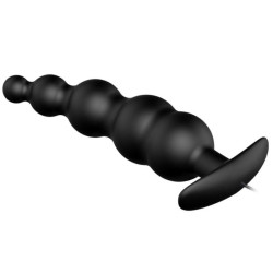 PRETTY LOVE - ANALPLUG AUS SILIKON EXTRA STIMULATION UND 12 VIBRATIONSMODI SCHWARZ – Produktansicht 3