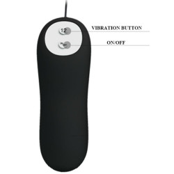 PRETTY LOVE - ANAL PLUG ANKERFORM SILIKON 12 VIBRATIONSMODI SCHWARZ – Produktansicht 2
