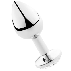 SECRETPLAY - ANALPLUG AUS TRANSPARENTEM ALUMINIUM, 8 CM