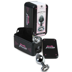 SECRETPLAY - ANALPLUG AUS TRANSPARENTEM ALUMINIUM, 8 CM – Produktansicht 2