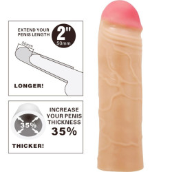 PRETTY LOVE - CHANE PENIS EXTENDER COVER FLEISCH – Produktansicht 5