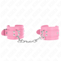 KINK - EINFACHE HANDGELENKSFESSELN ROSA VERSTELLBAR 20-23 CM X 5,5 CM – Produktansicht 2