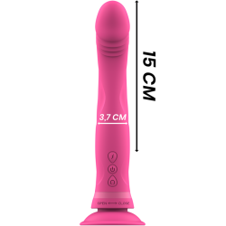 INTENSE - MICHELANGELO ROSA SILIKON-VIBRATOR-DILDO – Produktansicht 4