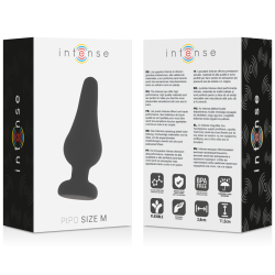 INTENSE - ANALPLUG PIPO M SCHWARZES SILIKON 11 CM – Produktansicht 4