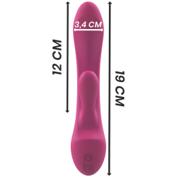 INTENSE - LUIGI RABBIT VIBRATOR ROSA FLÜSSIGES SILIKON – Produktansicht 6