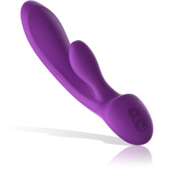 INTENSE - LUIGI RABBIT VIBRATOR FLÜSSIGES SILIKON LILA – Produktansicht 3