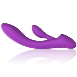INTENSE - LUIGI RABBIT VIBRATOR FLÜSSIGES SILIKON LILA – Produktansicht 4