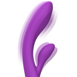 INTENSE - LUIGI RABBIT VIBRATOR FLÜSSIGES SILIKON LILA – Produktansicht 5