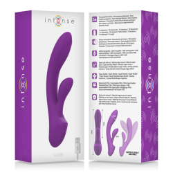 INTENSE - LUIGI RABBIT VIBRATOR FLÜSSIGES SILIKON LILA – Produktansicht 7