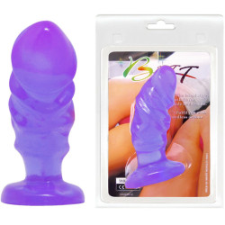 BAILE - UNISEX ANALPLUG MIT LILA FARBENEM SAUGNAPF – Produktansicht 3