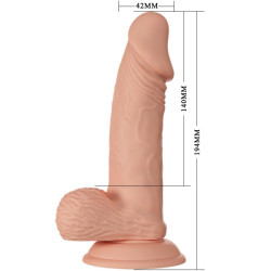 BAILE - SCHÖNE BEGEGNUNG ZEBULON FLEXIBLER REALISTISCHER DILDO 19,4 CM NATÜRLICH – Produktansicht 8