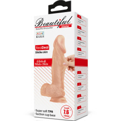 BAILE - SCHÖNE BEGEGNUNG ZEBULON FLEXIBLER REALISTISCHER DILDO 19,4 CM NATÜRLICH – Produktansicht 9