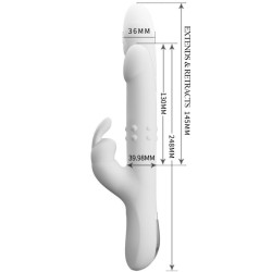 PRETTY LOVE - REESE VIBRATOR MIT SILBERNE ROTATION – Produktansicht 5