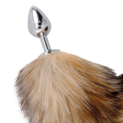 DARKNESS - TAIL BUTT PLUG SILVER – Produktansicht 3
