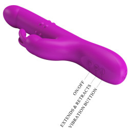 PRETTY LOVE - REESE VIBRATOR MIT LILA ROTATION – Produktansicht 7