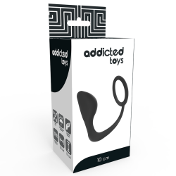 ADDICTED TOYS - ANALPLUG MIT SCHWARZEM PENISRING – Produktansicht 4