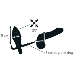 ADDICTED TOYS - ANALPLUG MIT DOPPELTEM SCHWARZEN RING – Produktansicht 3