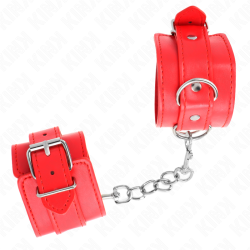 KINK - EINFACHE HANDGELENKSFESSELN ROT VERSTELLBAR 20-23 CM X 5,5 CM – Produktansicht 3