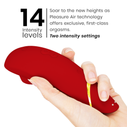 WOMANIZER - PREMIUM 2 KLITORALSTIMULATOR BORDEAUX – Produktansicht 5
