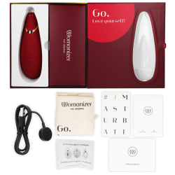 WOMANIZER - PREMIUM 2 KLITORALSTIMULATOR BORDEAUX – Produktansicht 6