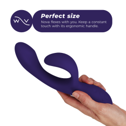 WE-VIBE - NOVA 3 RABBIT VIBRATOR MITTERNACHTBLAU – Produktansicht 5