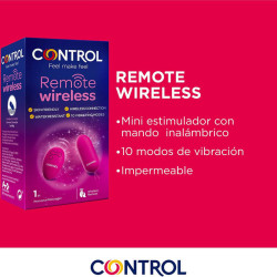 CONTROL - PERSÖNLICHES MASSAGER MIT DRAHTLOSER FERNBEDIENUNG – Produktansicht 3