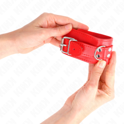 KINK - EINFACHE HANDGELENKSFESSELN ROT VERSTELLBAR 20-23 CM X 5,5 CM – Produktansicht 4