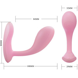 PRETTY LOVE - BAIRD G-SPOT 12 VIBRATIONEN WIEDERAUFLADBARE ROSA APP – Produktansicht 5