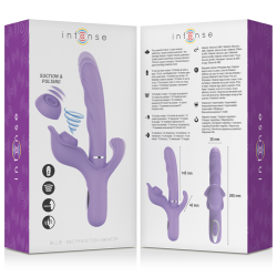 INTENSE - BILLIE MULTIFUNKTIONALER WIEDERAUFLADBARER SAUGVIBRATOR MIT LILA DRUCKKNOPF – Produktansicht 5