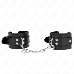 KINK - EINFACHE HANDGELENKSFESSELN SCHWARZ VERSTELLBAR 20-23 CM X 5,5 CM – Produktansicht 2